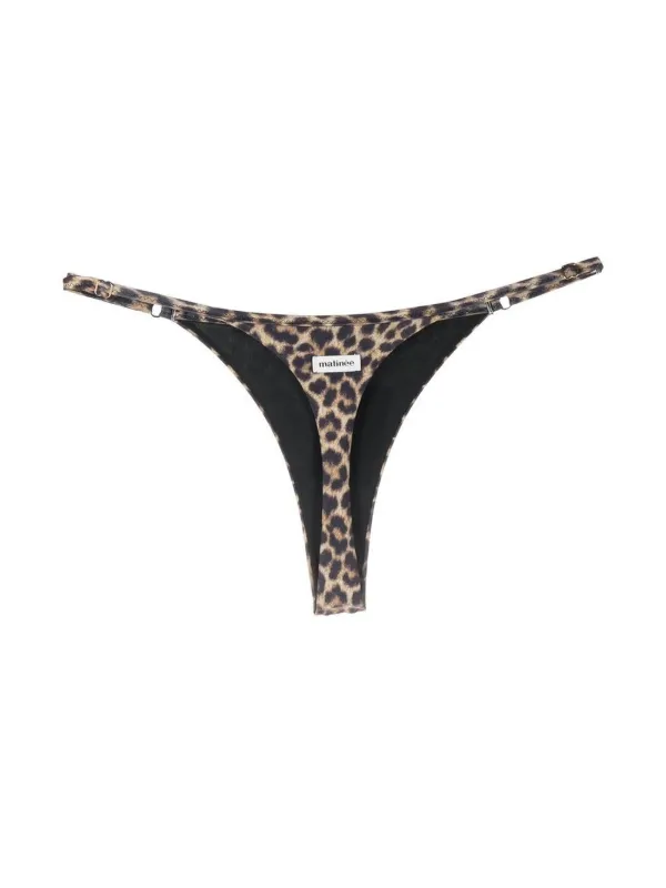 Yasmine Leopard Print Thong Bikini Matin E Eraldo