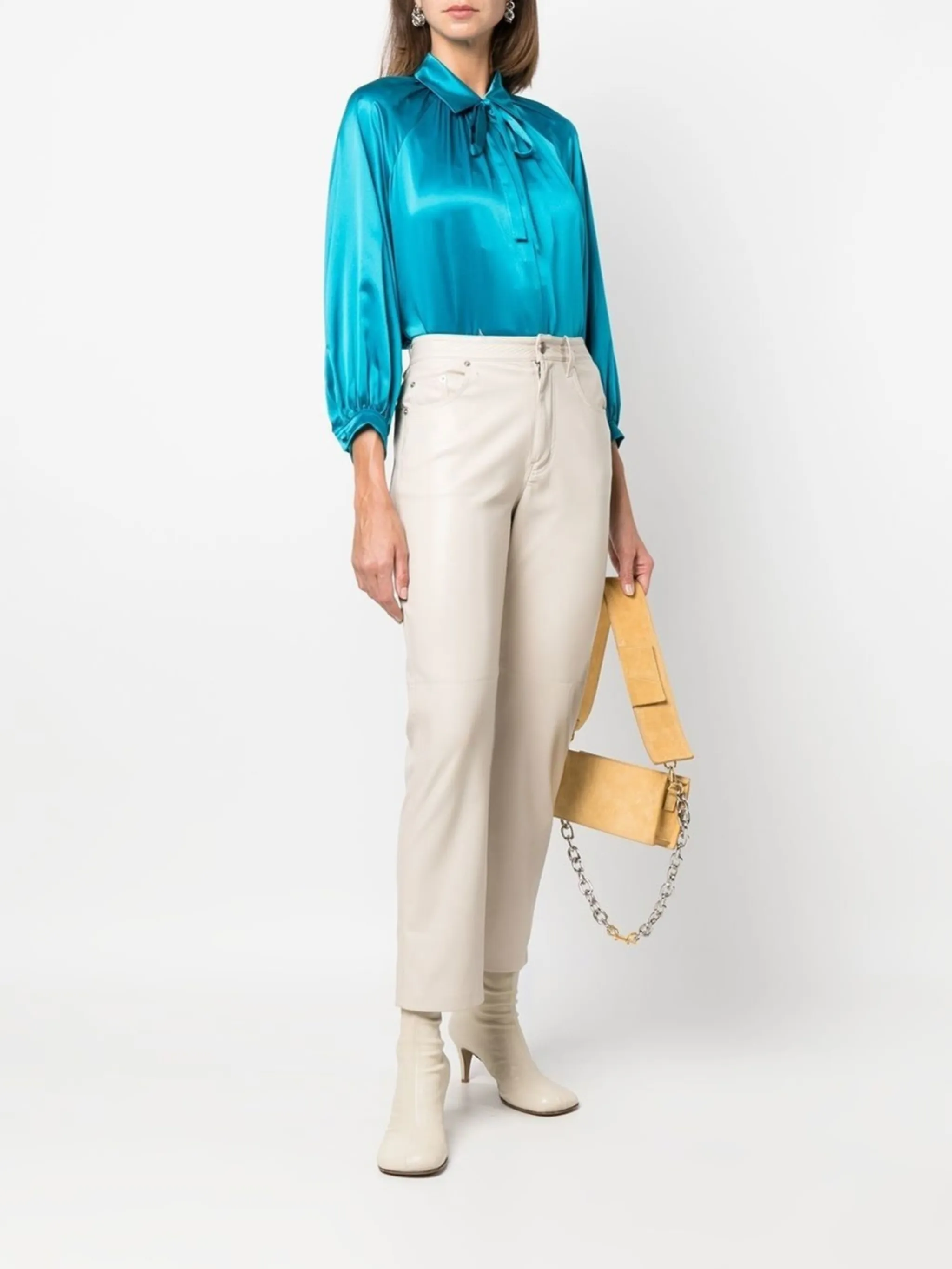 Pussy Bow Silk Blouse Max Mara Eraldo