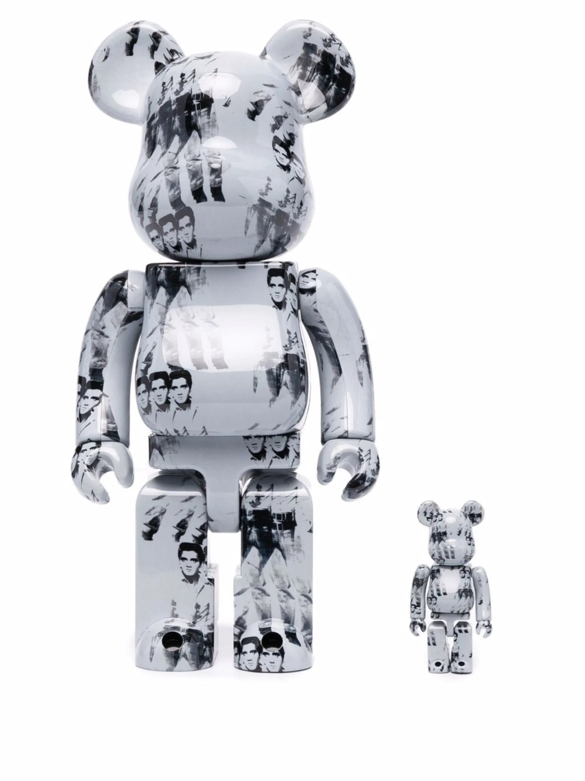 X Andy Warhol Elvis Presley Be Rbrick Figure Set Medicom