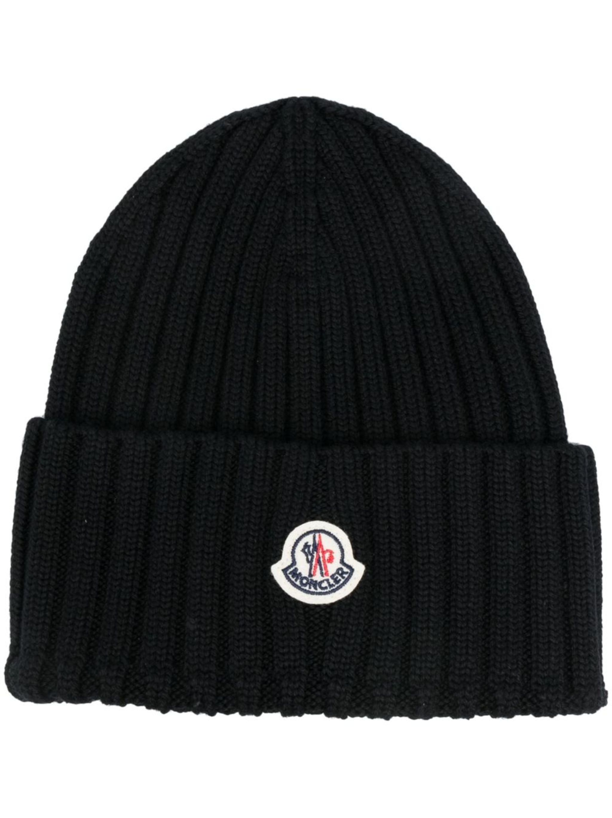 Ribbed Knit Virgin Wool Beanie Moncler Eraldo