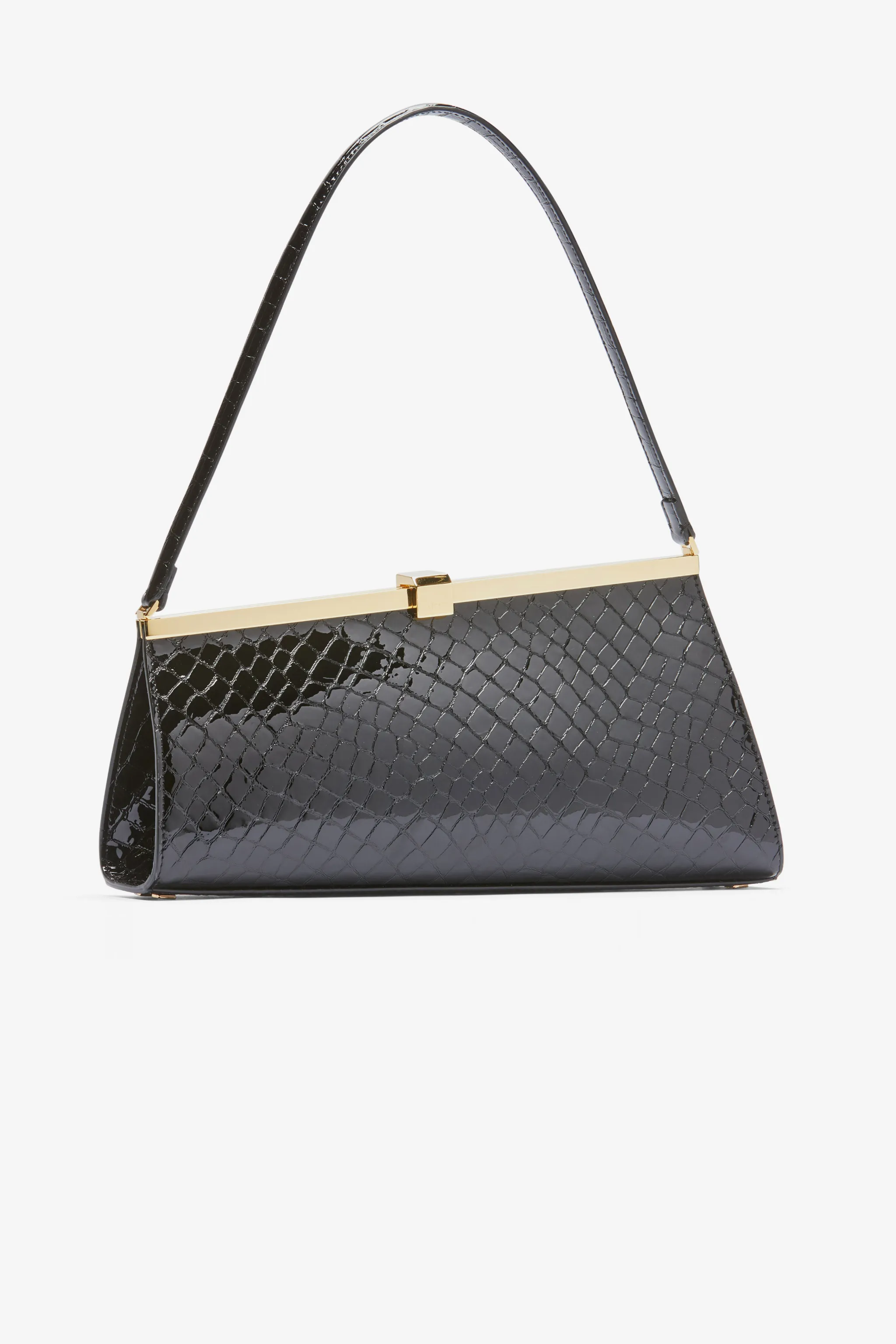 Jeanne Croc Effect Leather Shoulder Bag N Official Online Store