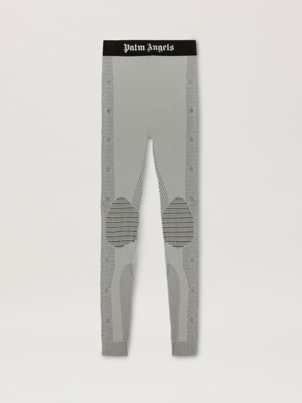 Monogram Baselayer Ski Bottom In Grey Palm Angels Official