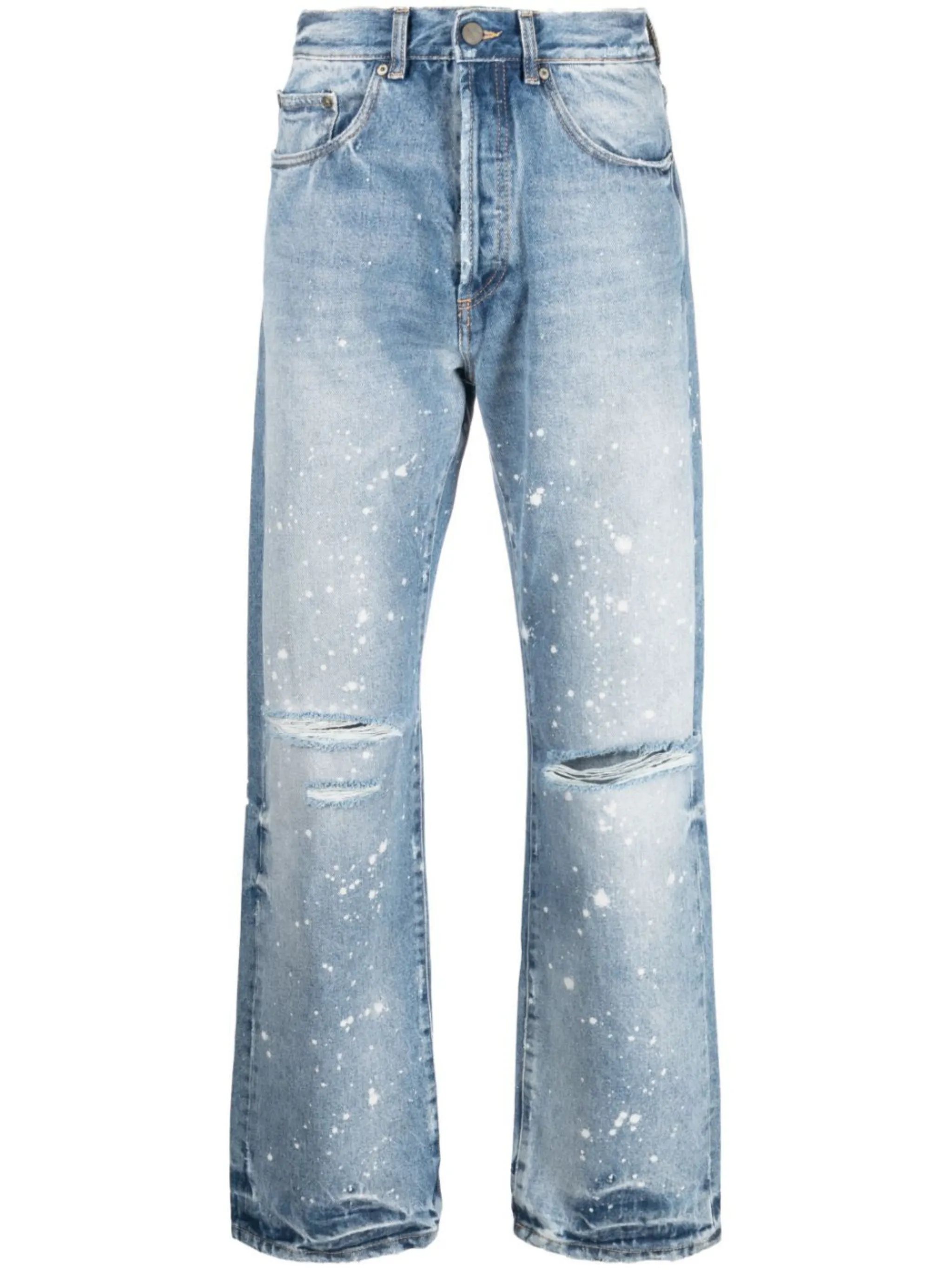 Paint Splatter Straight Jeans Palm Angels Eraldo Fr