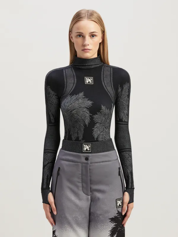 Palm Baselayer Ski Top In Black Palm Angels Official