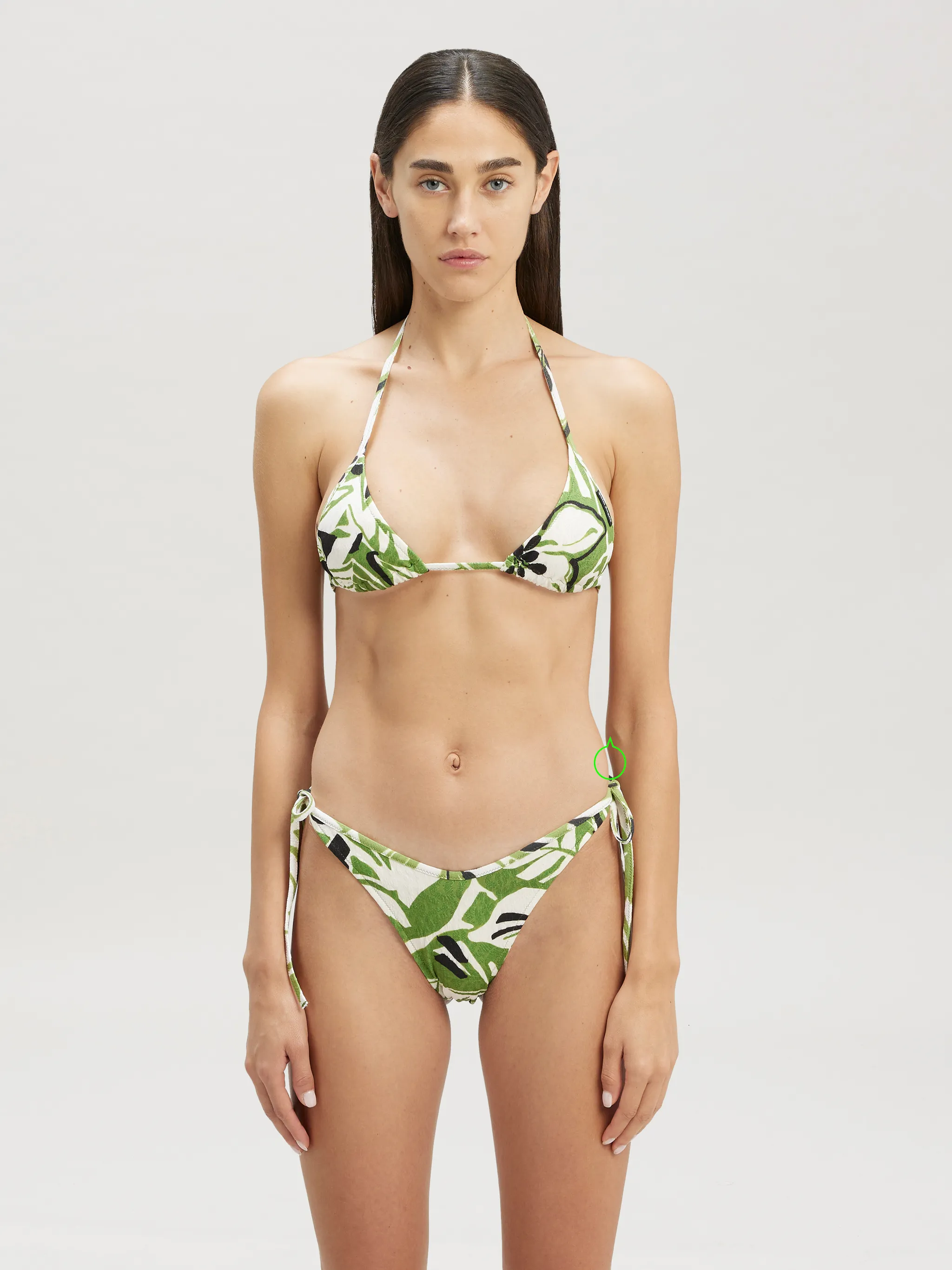 TOP BIKINI A TRIANGOLO CON STAMPA HIBISCUS Sito Ufficiale Di Palm Angels