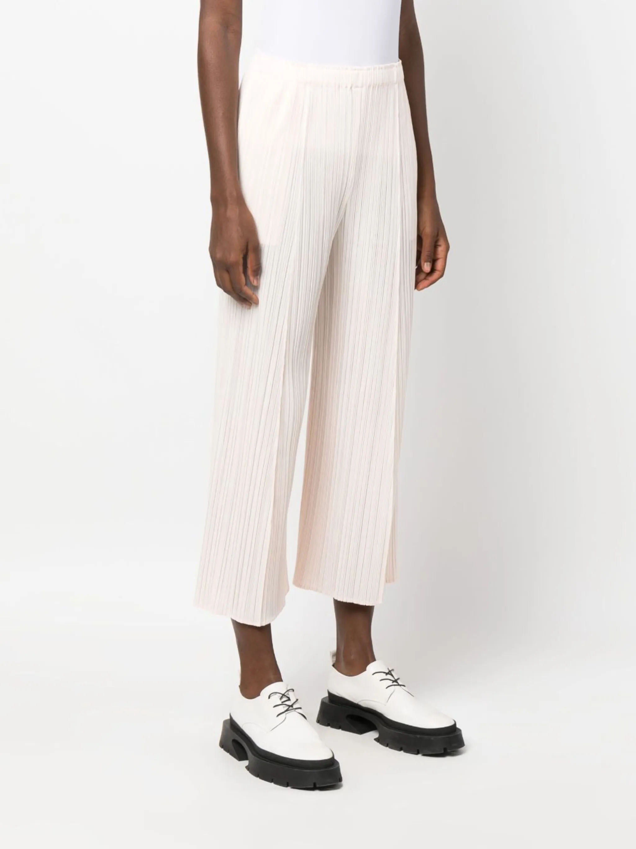 Mellow Pliss Cropped Trousers Pleats Please Issey Miyake Eraldo