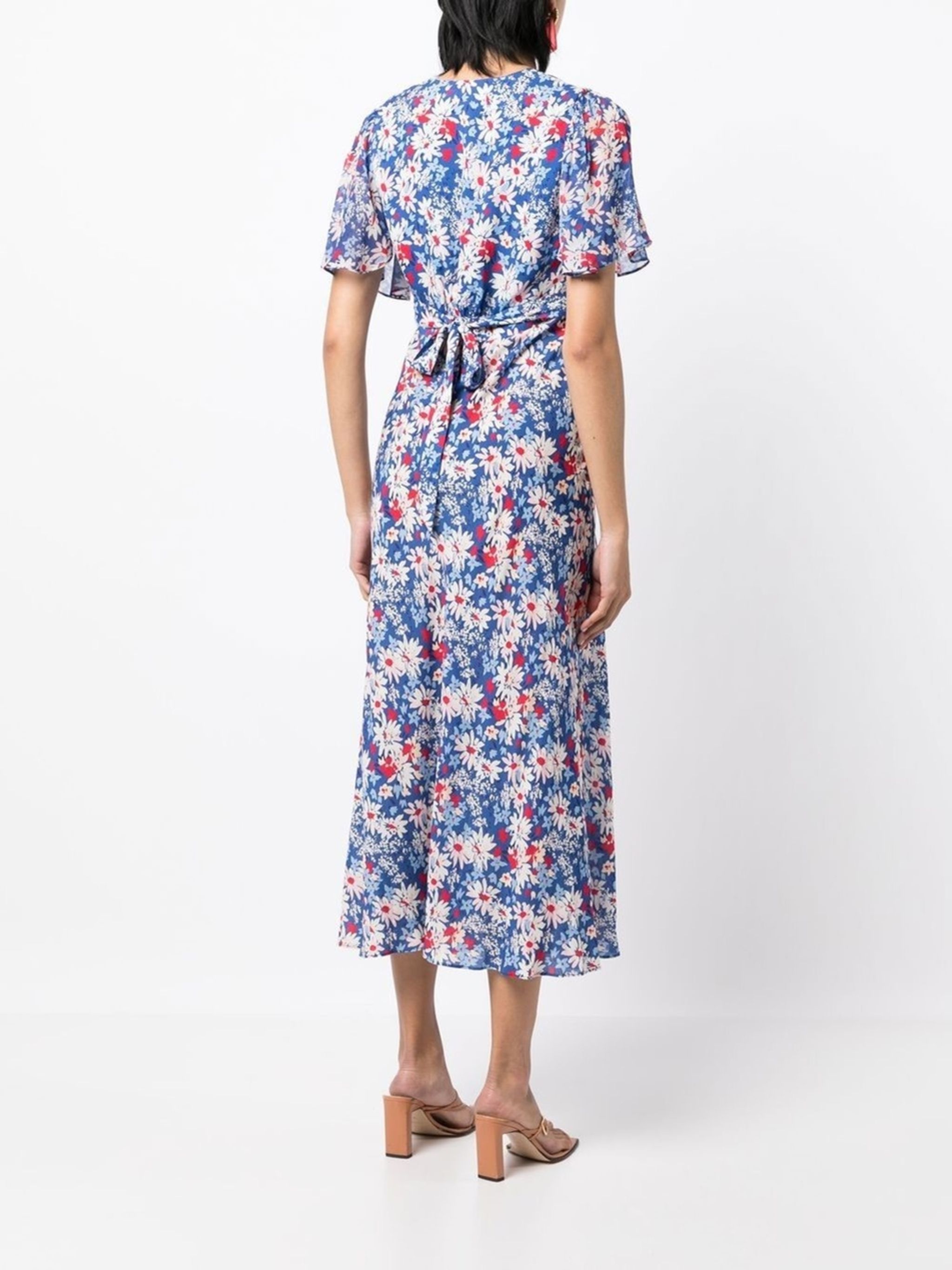 Florida Daisy Print Midi Dress Rixo Eraldo