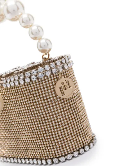 Holi Crystal Embellished Caged Tote Bag Rosantica Eraldo