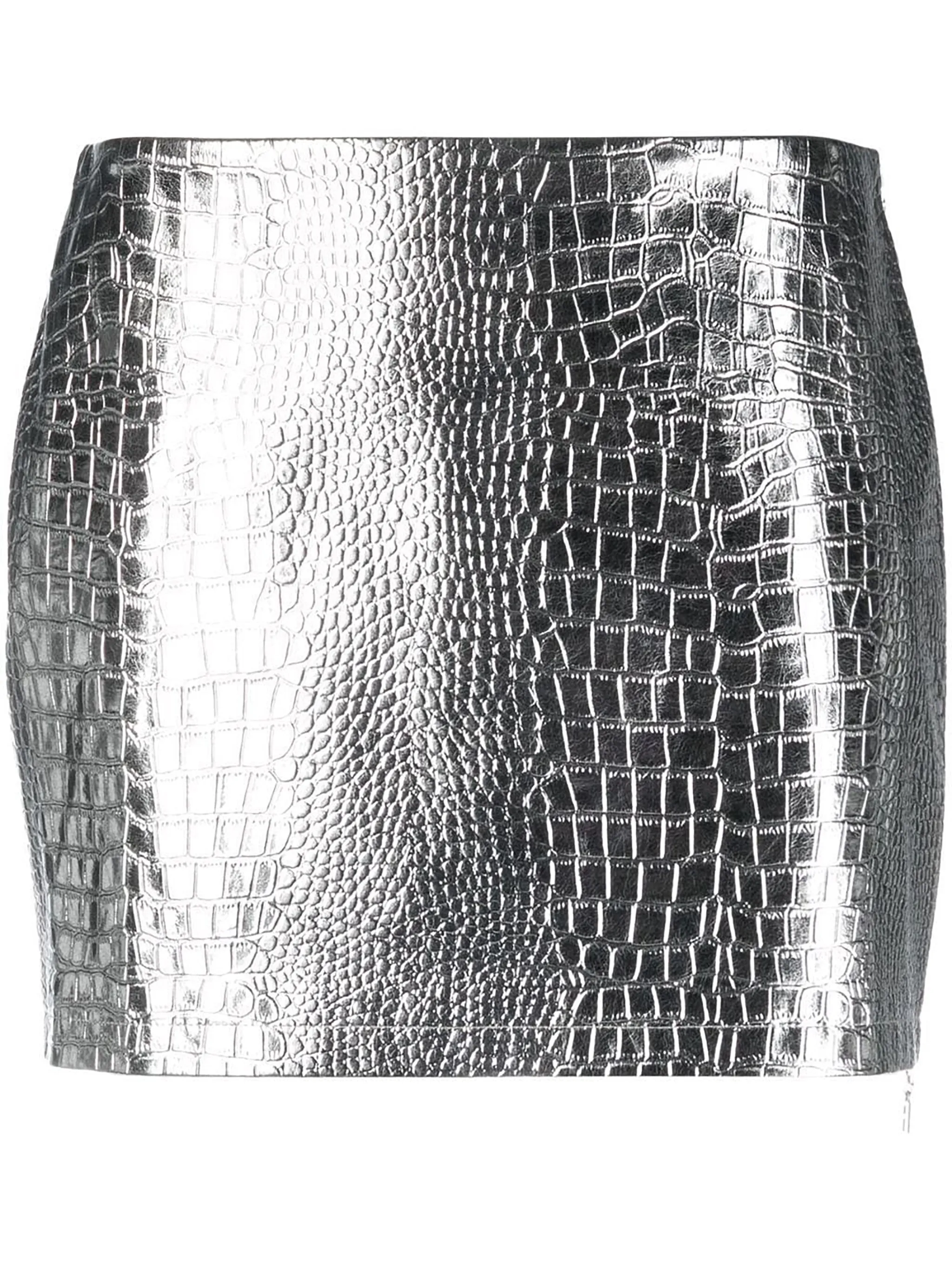 Crocodile Effect Metallic Mini Skirt ROTATE BIRGER CHRISTENSEN