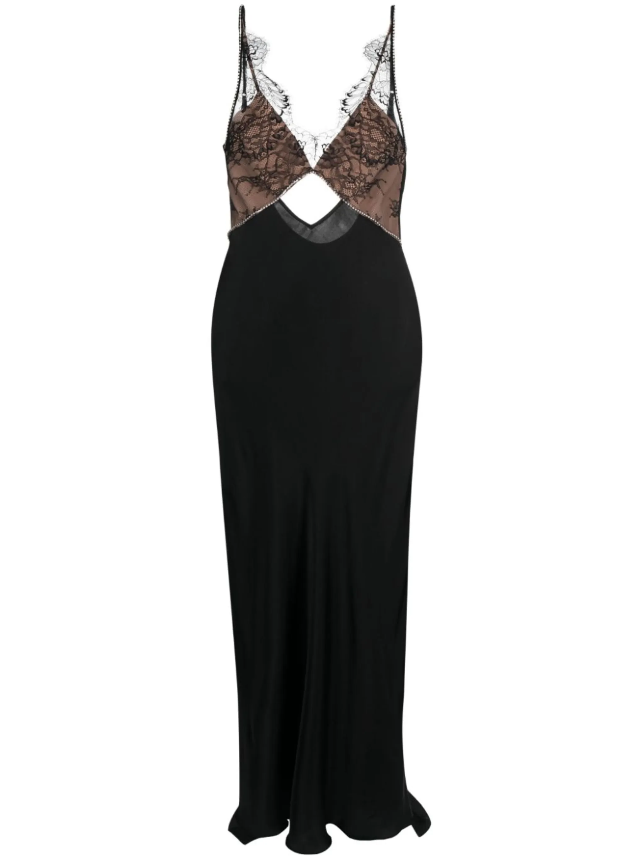 Self Portrait Lace Panelled Maxi Dress Eraldo Us