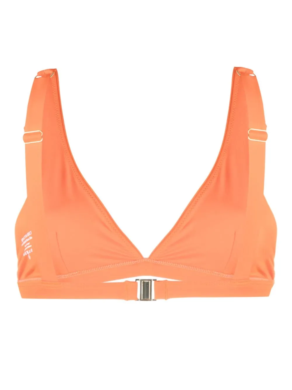 Sporty Rich Logo Print Triangle Bikini Top Eraldo Us