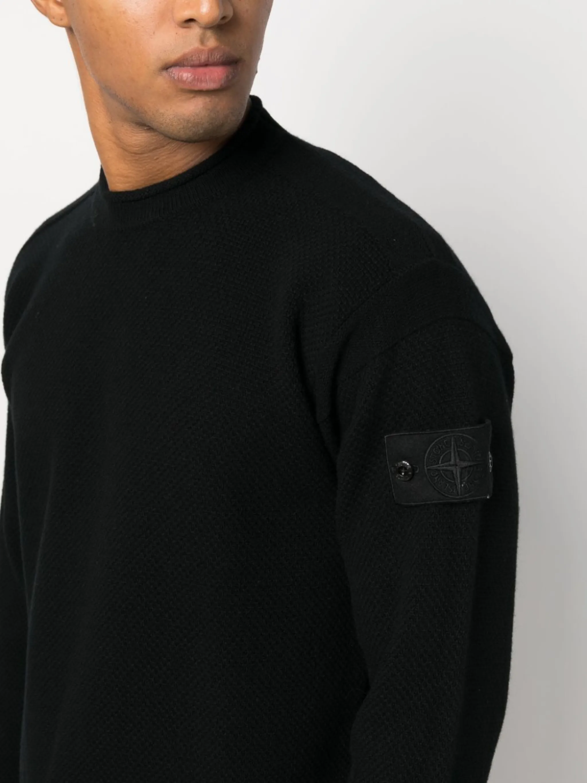 Compass Badge Virgin Wool Jumper Stone Island Eraldo