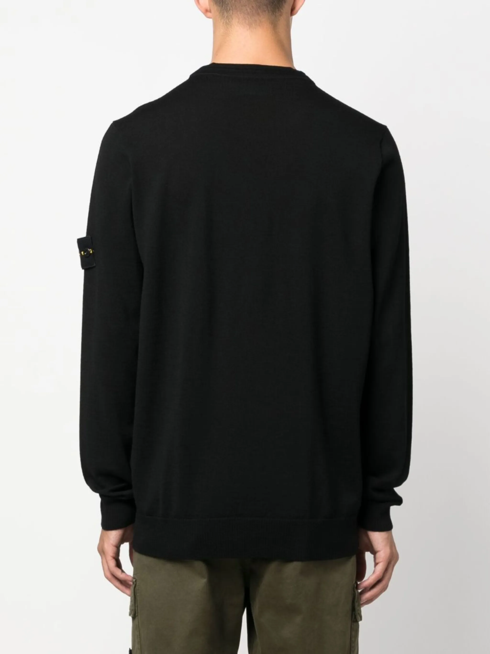 Compass Patch Virgin Wool Jumper Stone Island Eraldo