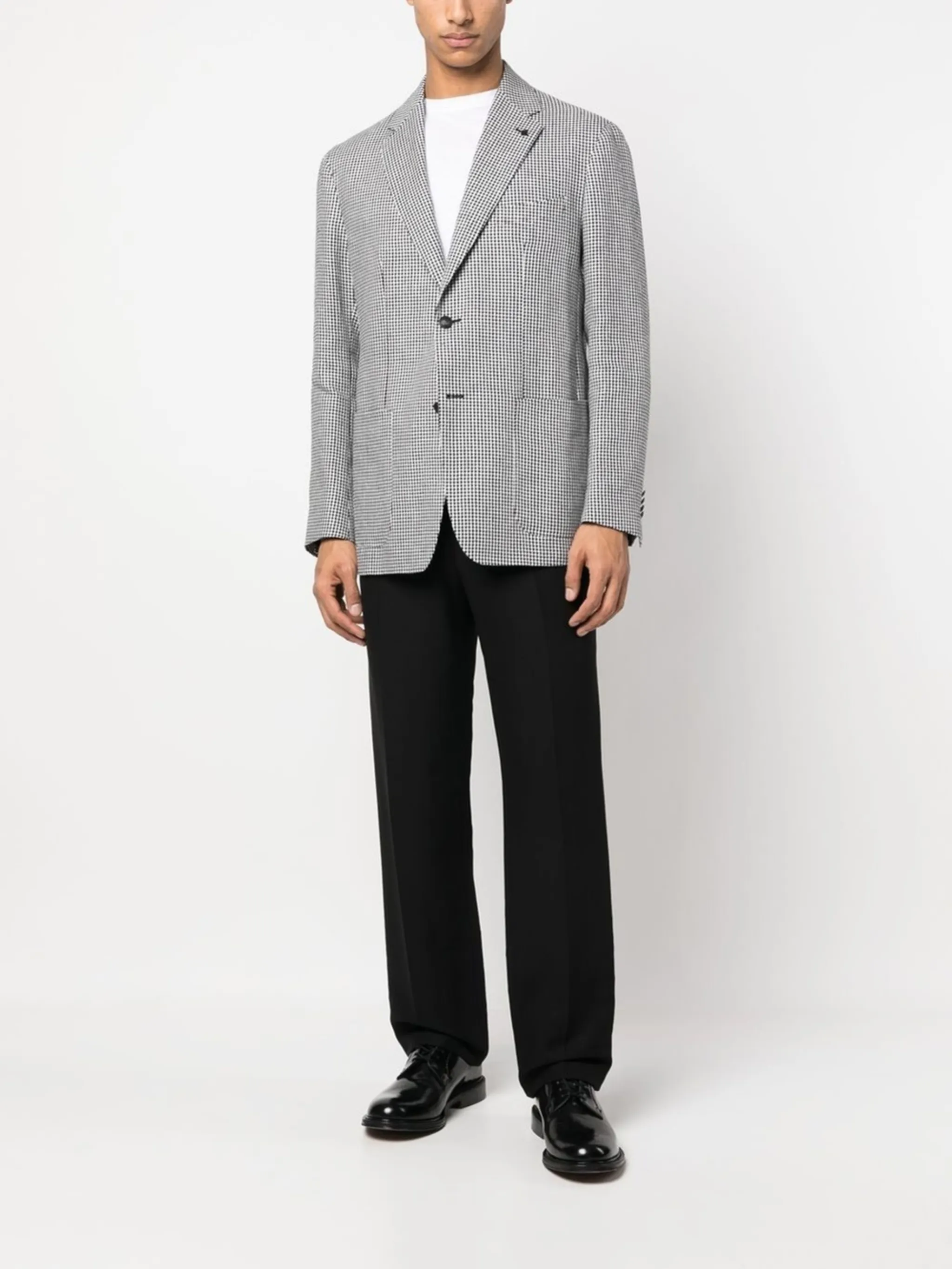 Houndstooth Single Breasted Blazer Tagliatore Eraldo Gb