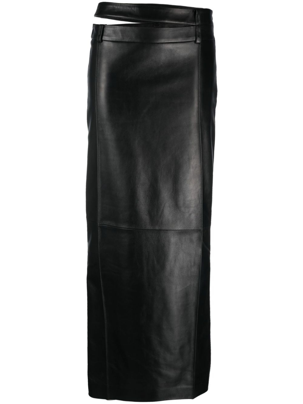 Cut Out Leather Maxi Skirt The Mannei Eraldo