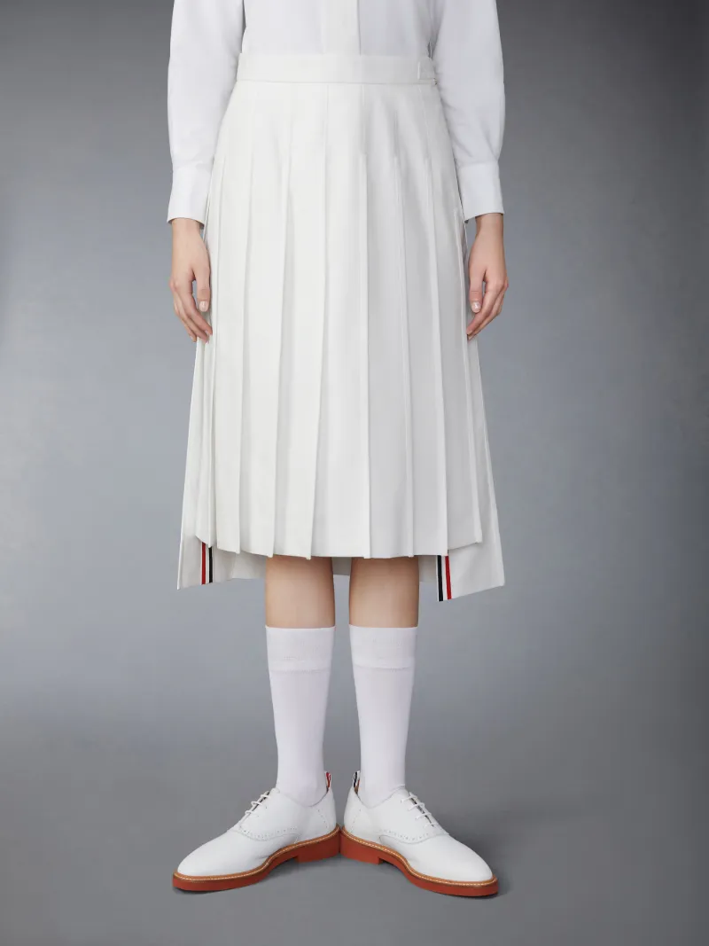 A Line Pleated Midi Skirt Thom Browne