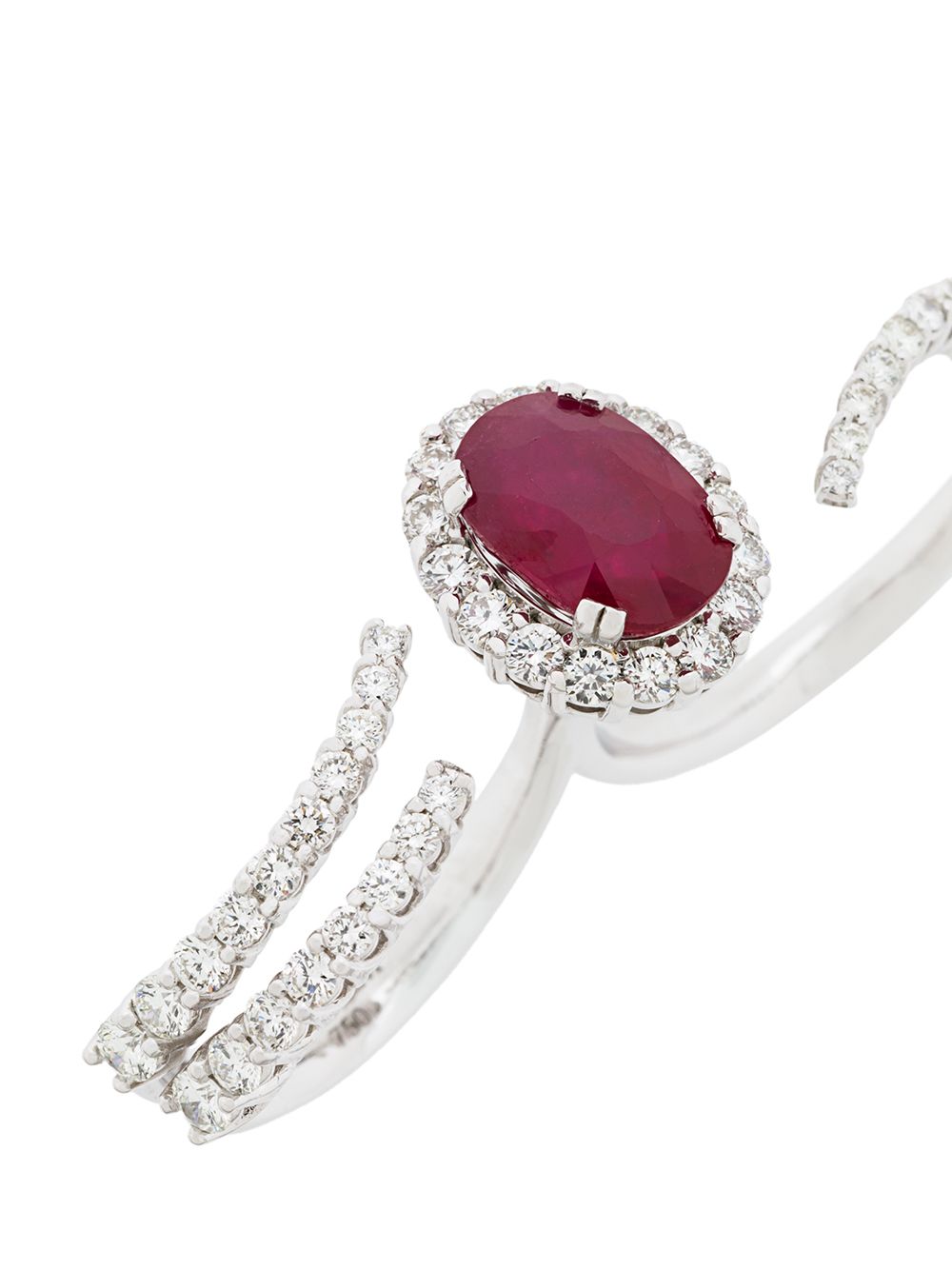 фото Yeprem 18kt white gold ruby and diamond ring