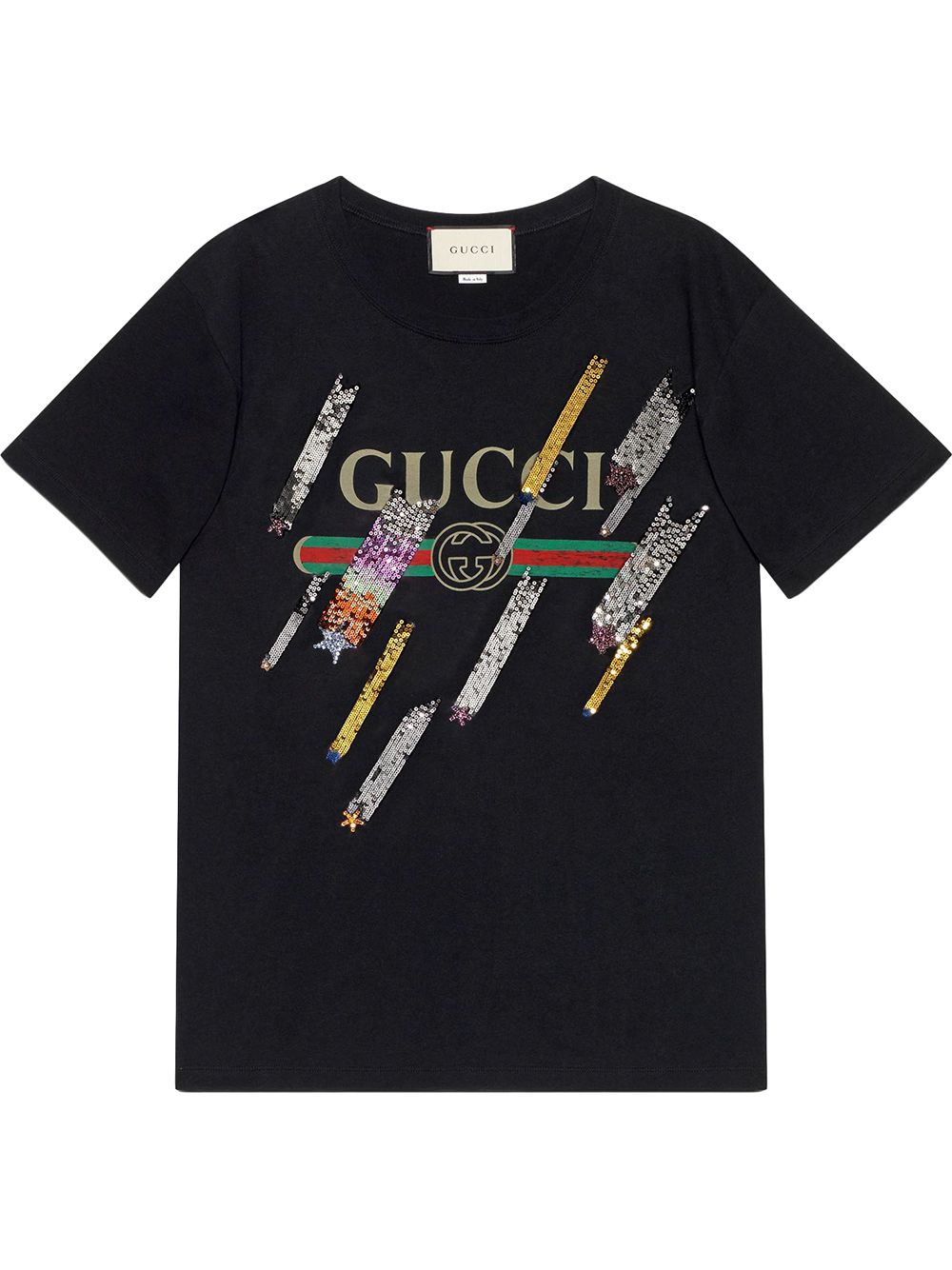 фото Gucci футболка с логотипом и принтом