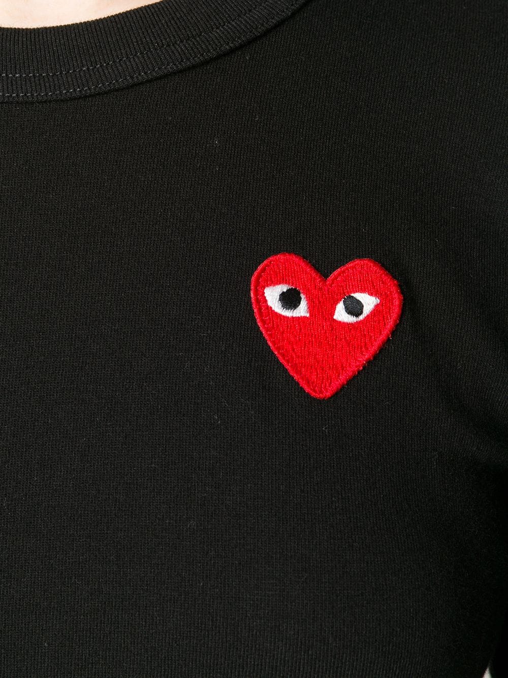 фото Comme des garçons play топ с вышитым логотипом