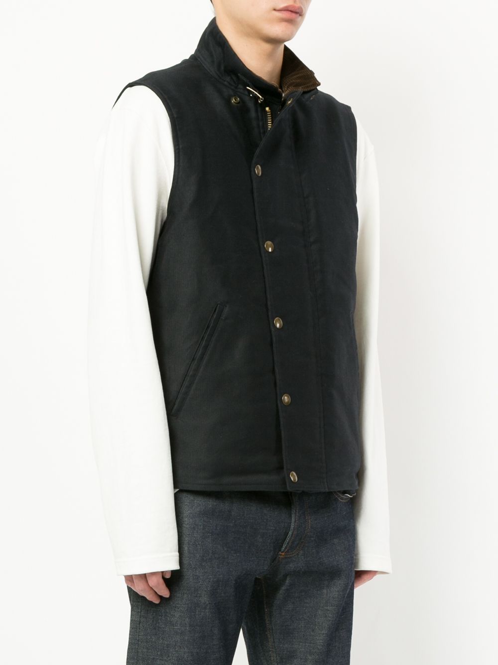 фото Addict clothes japan press stud boa vest