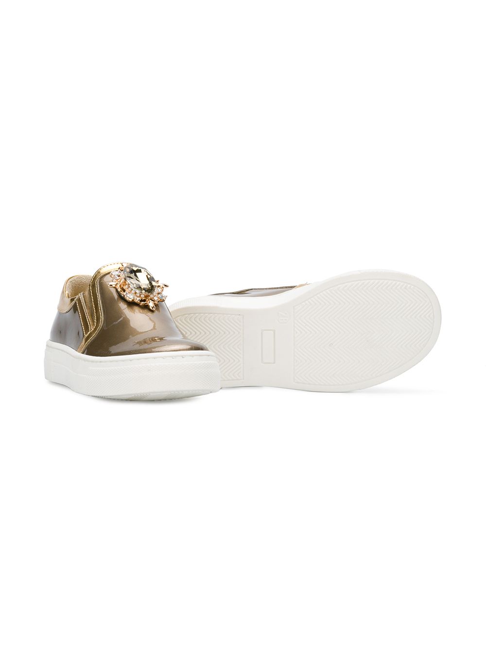 фото Quis quis embellished slip-on sneakers