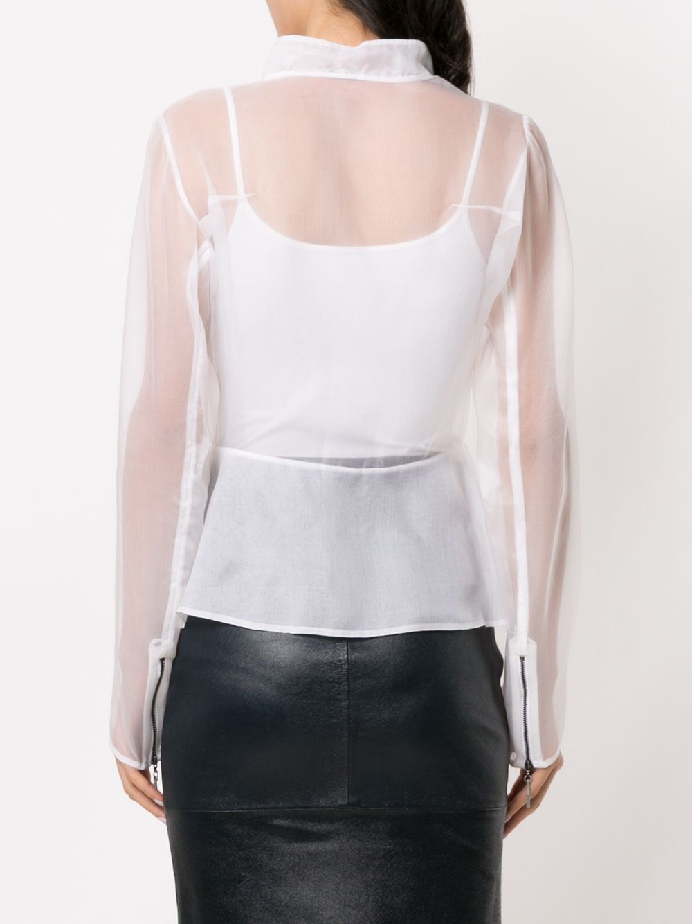 фото Tufi duek sheer asymmetrical jacket