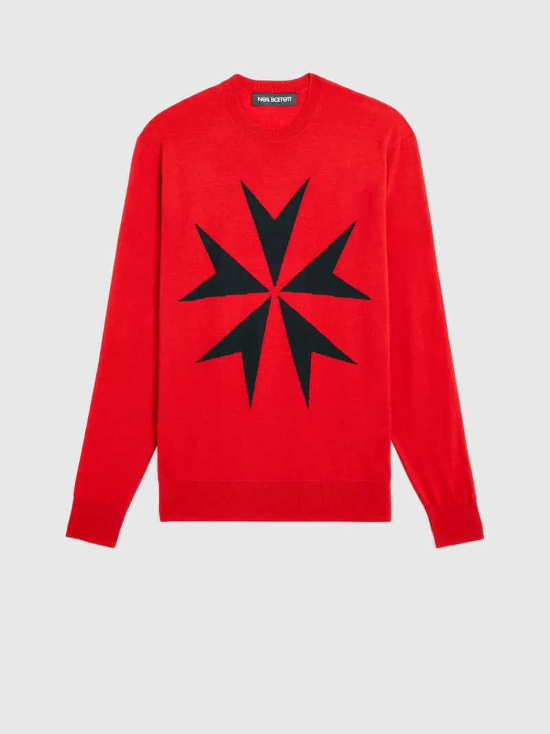 Neil barrett shop military star sweatshirt