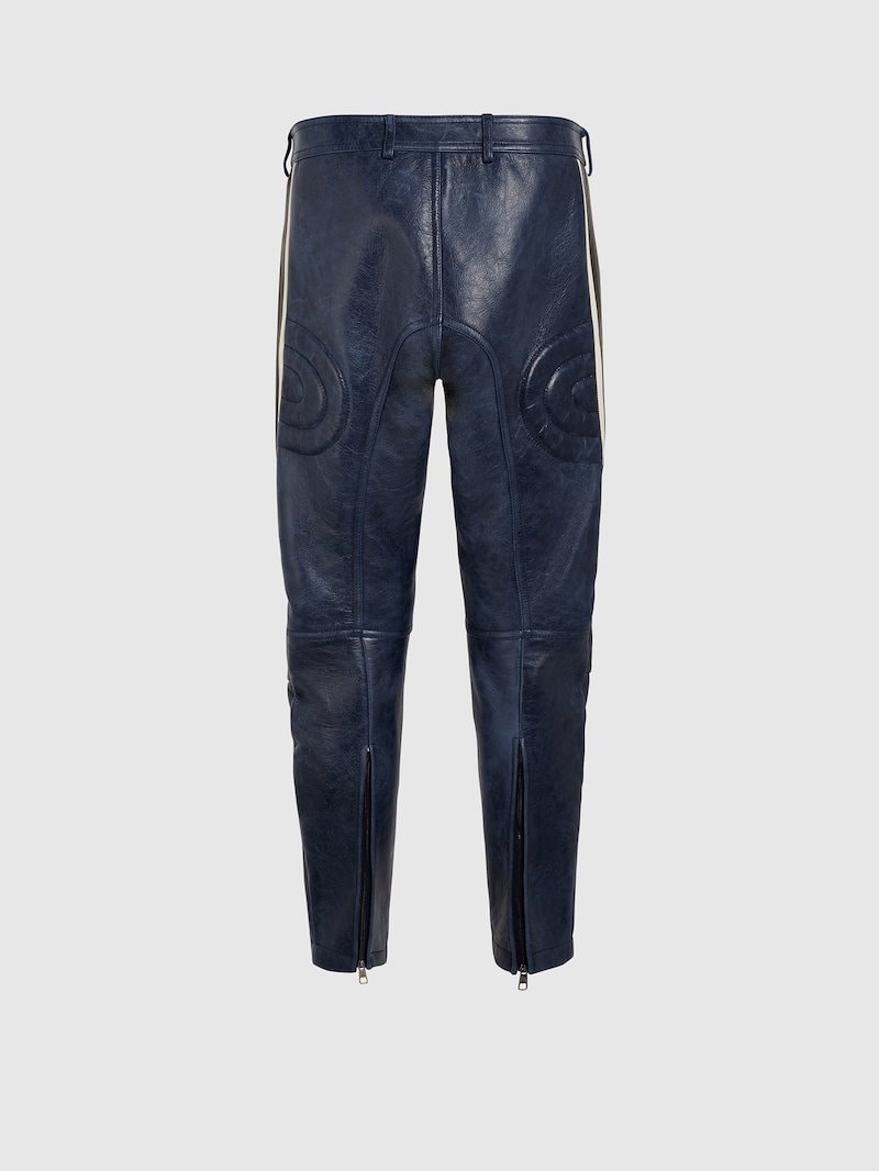Motocross Leather Slouch Pant