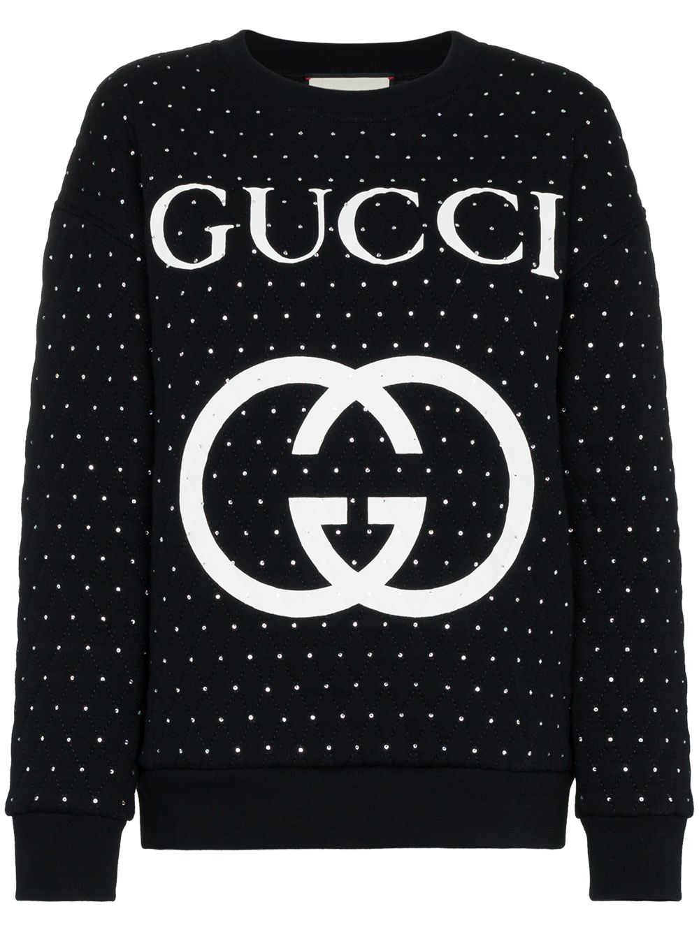 фото Gucci стеганая толстовка с логотипом