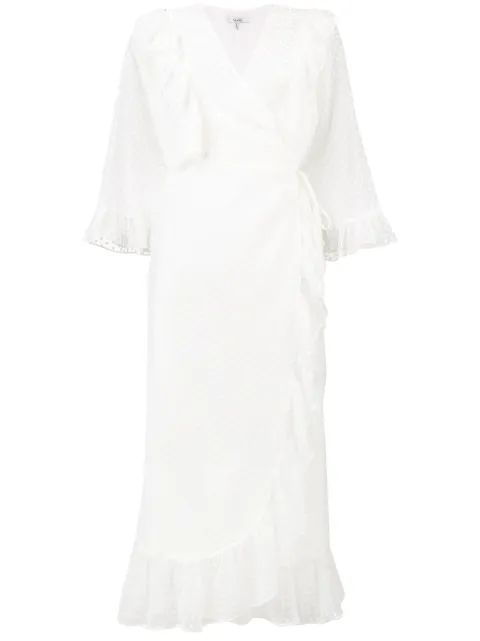 ganni jasmine wrap dress