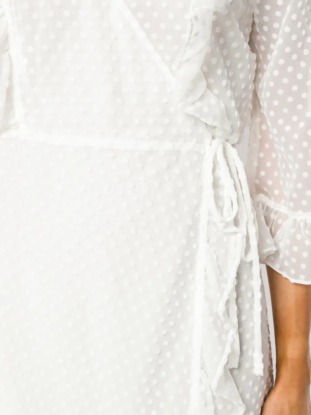 ganni jasmine wrap dress