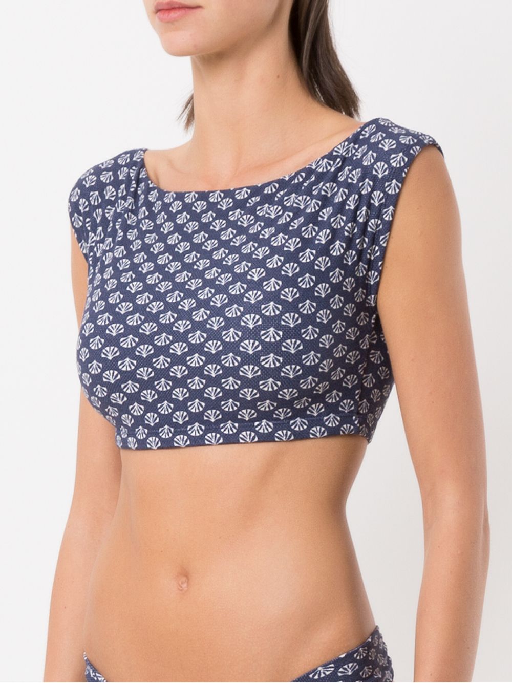 фото Track & field conchas cropped top