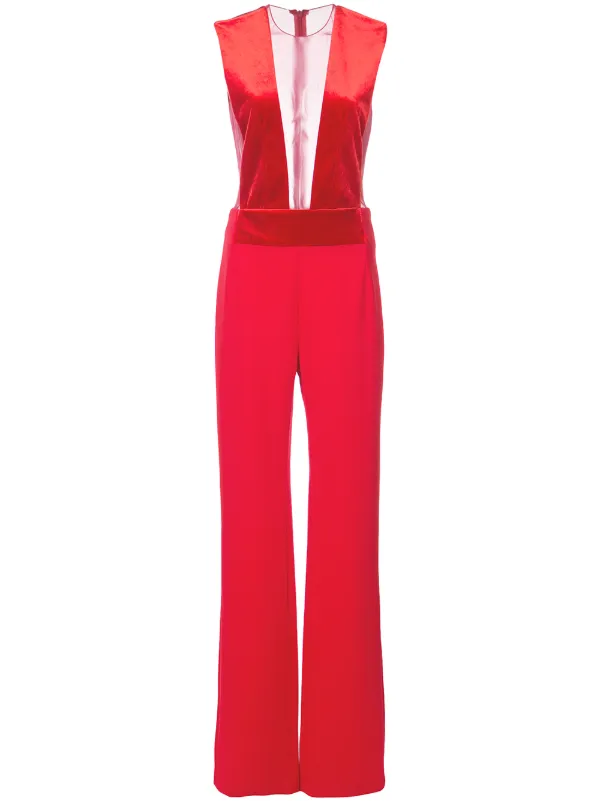 galvan red jumpsuit