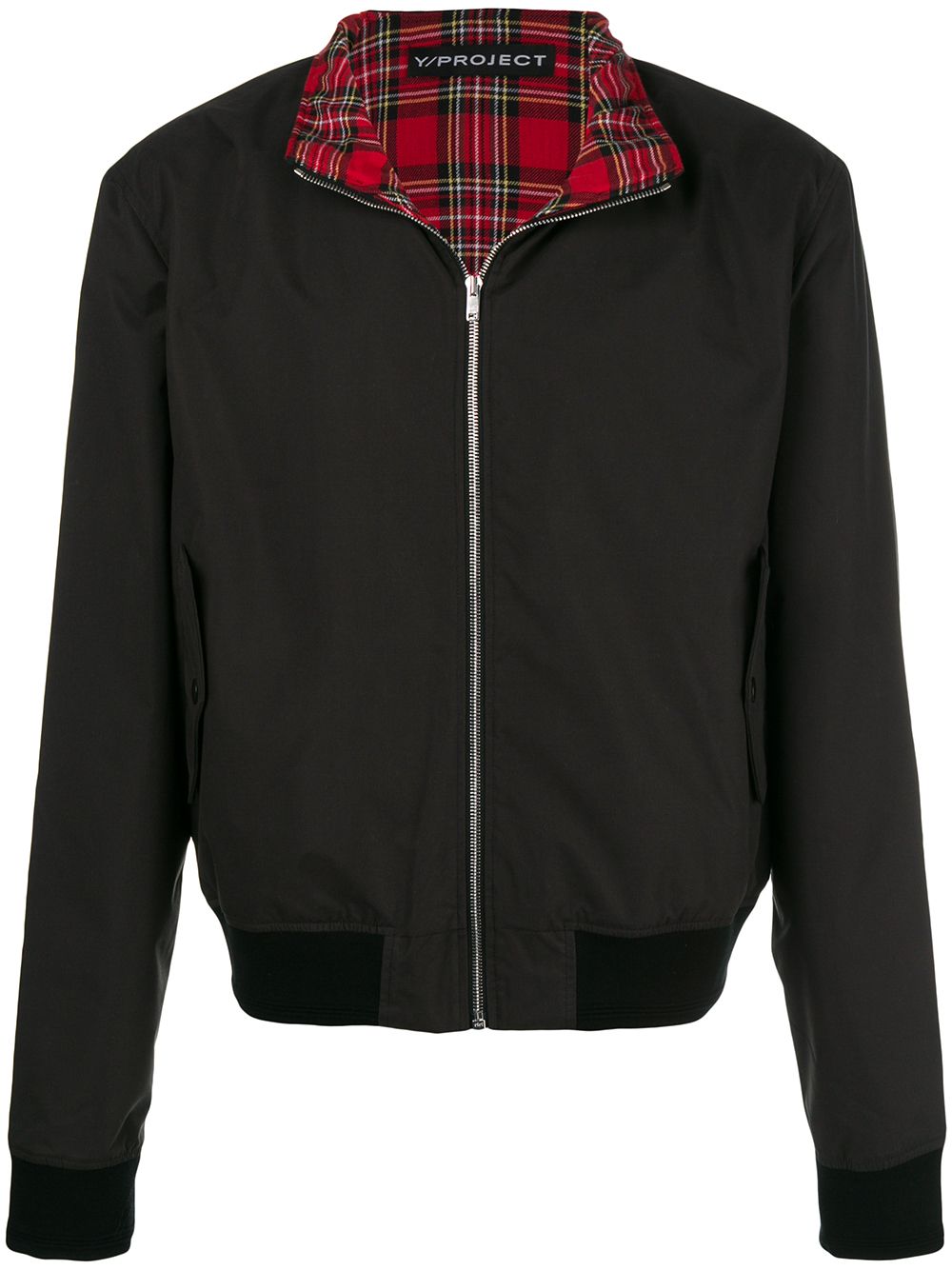 фото Y/project plaid layer bomber jacket