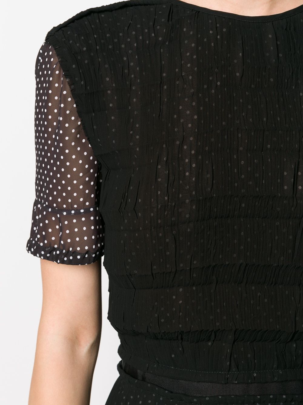 фото Loewe polka dot pleated dress