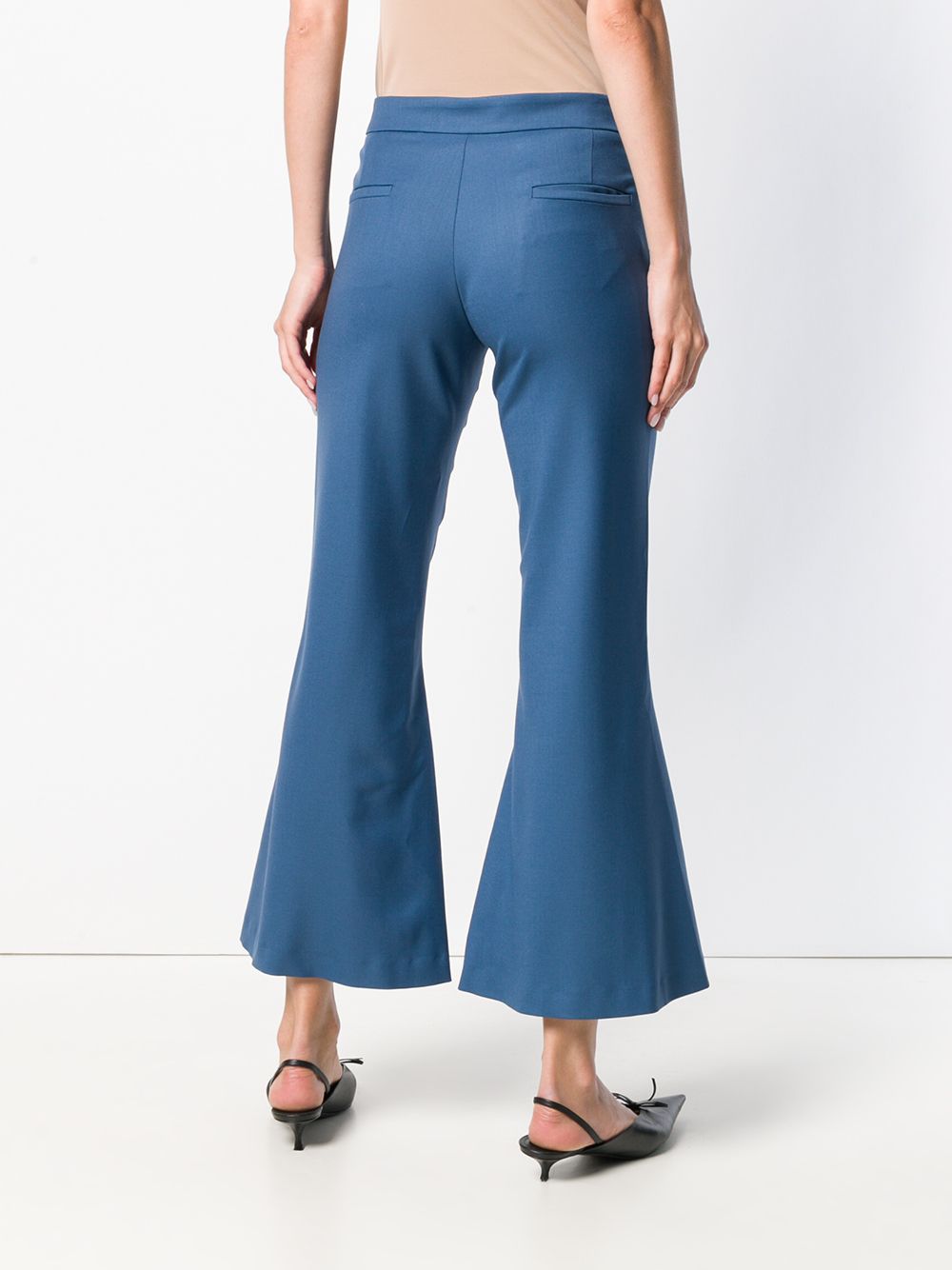 фото Marco de vincenzo flared cropped trousers