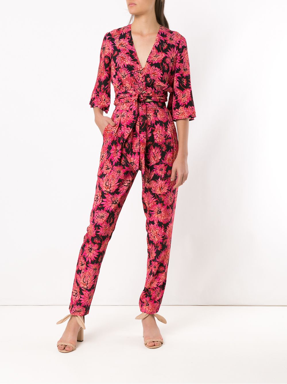 фото Andrea marques printed straight trousers