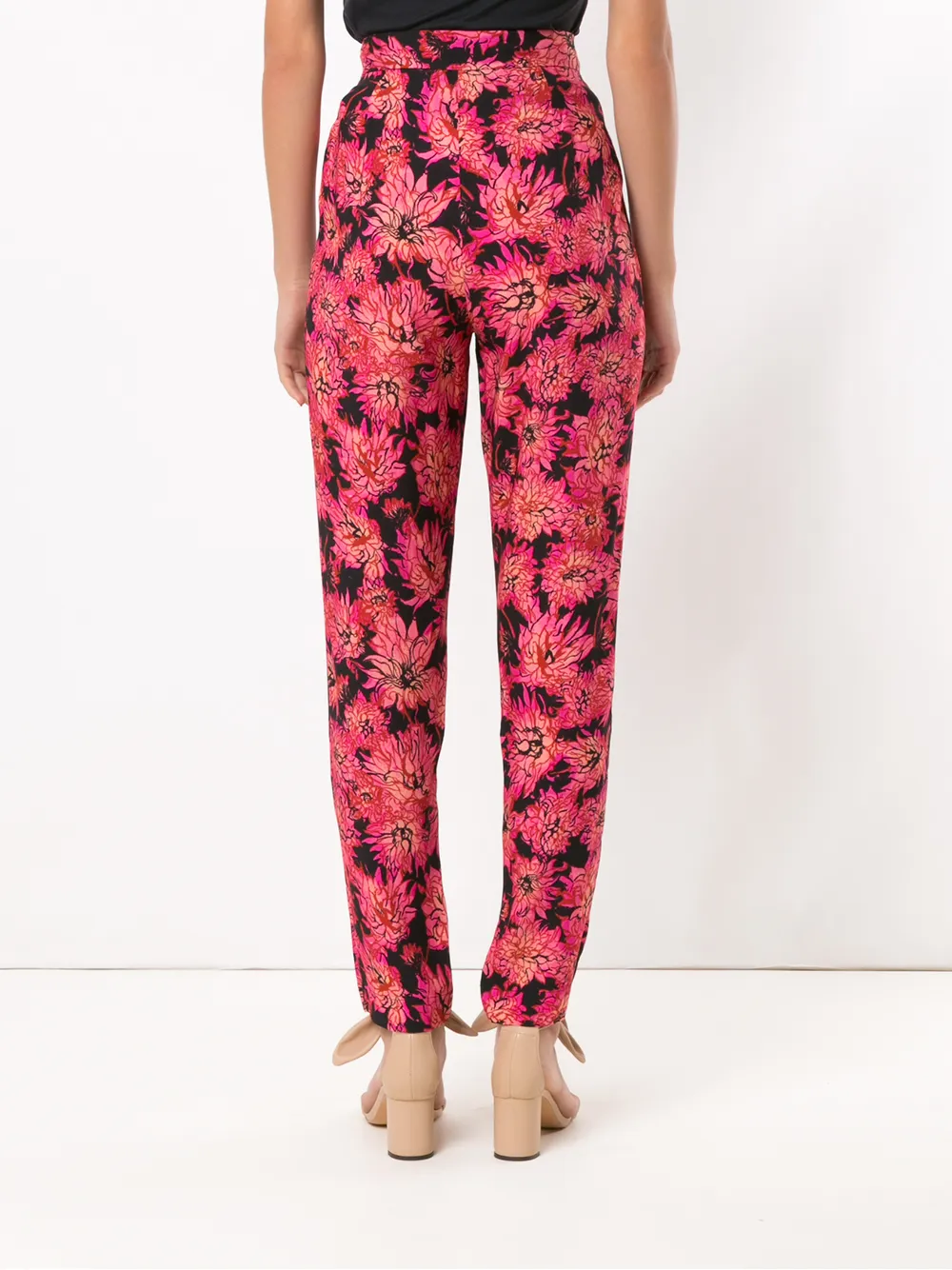 фото Andrea marques printed straight trousers