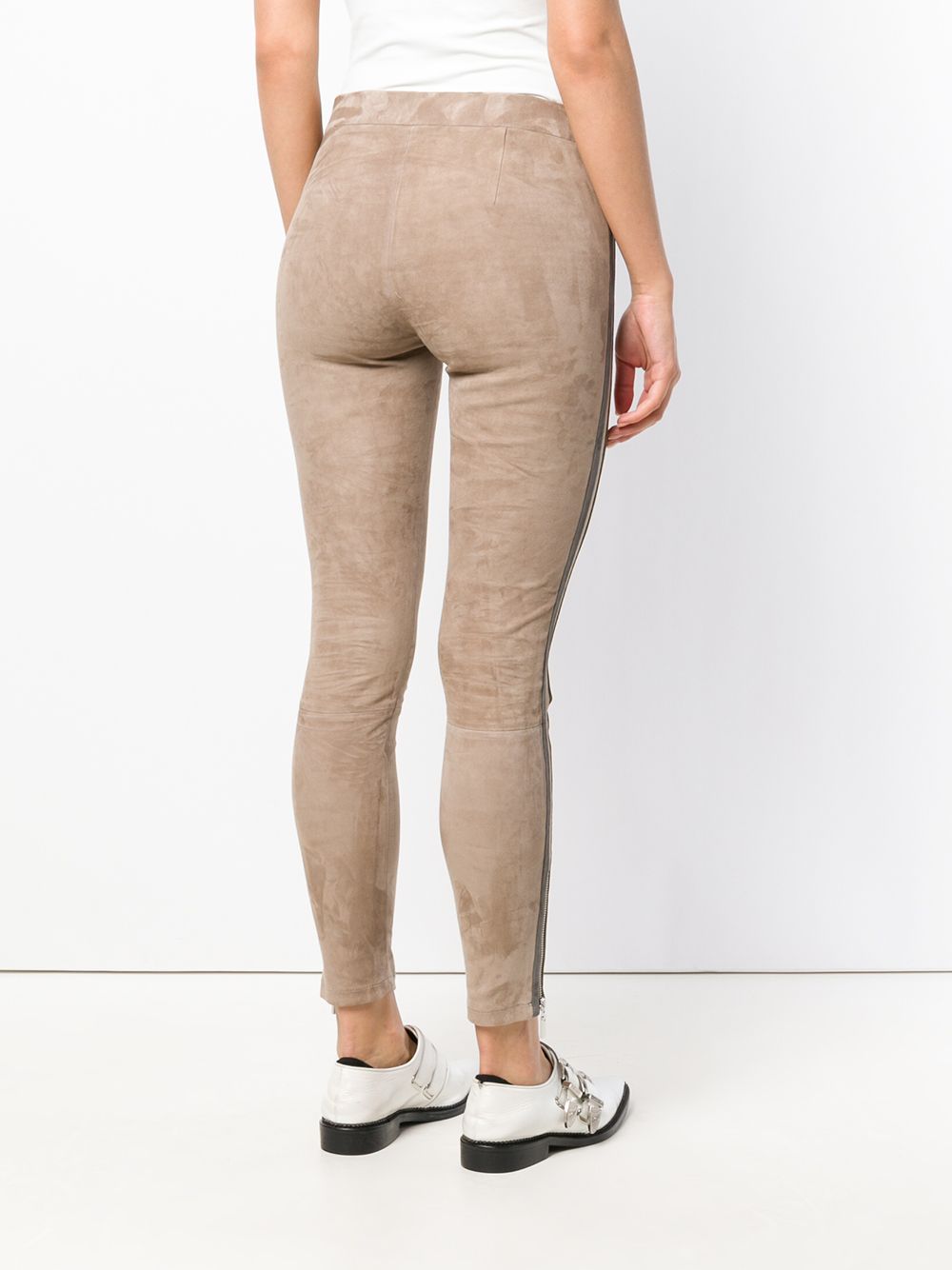 фото Arma stripe detail suede leggings