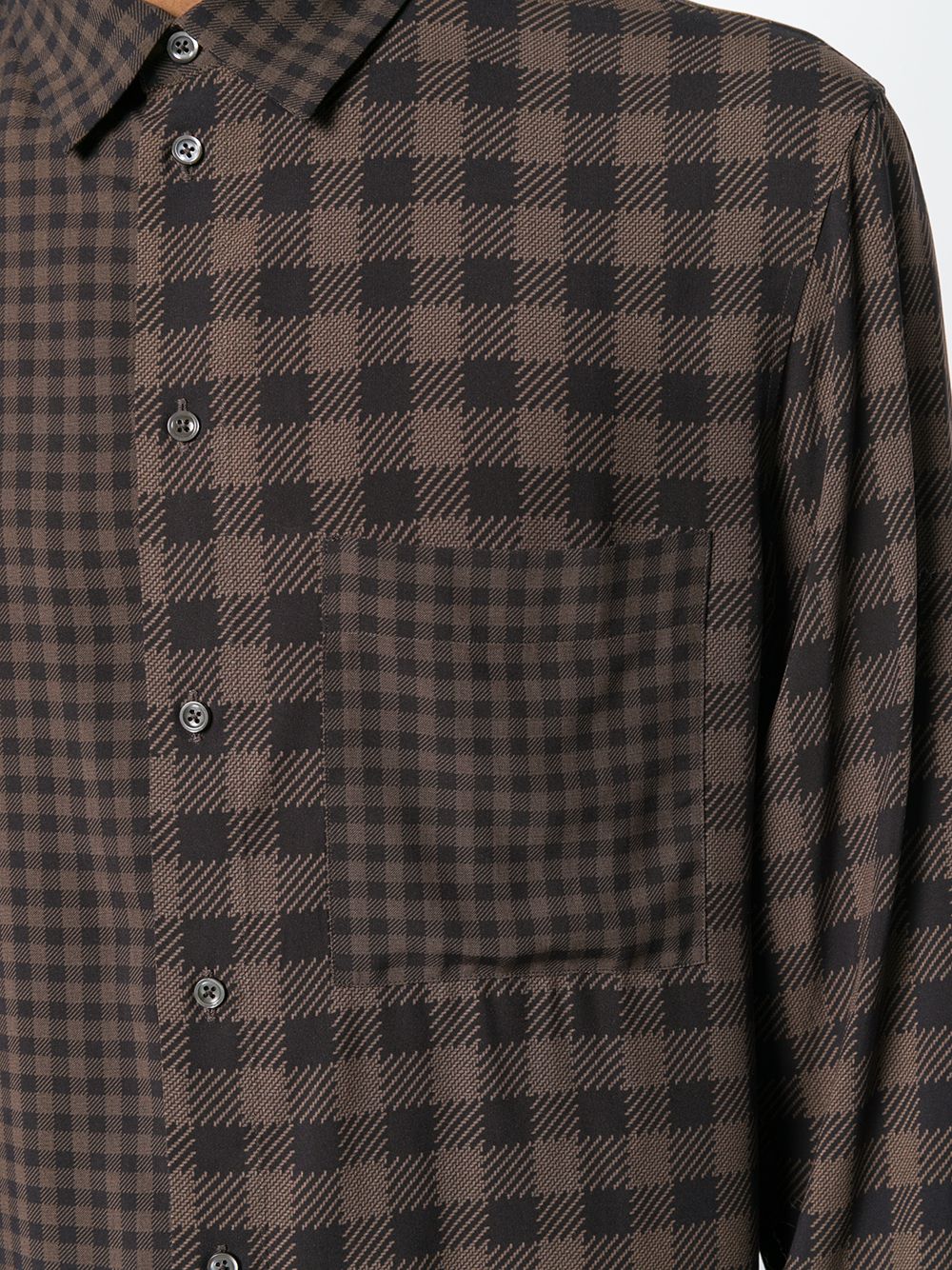 фото Qasimi contrast check shirt