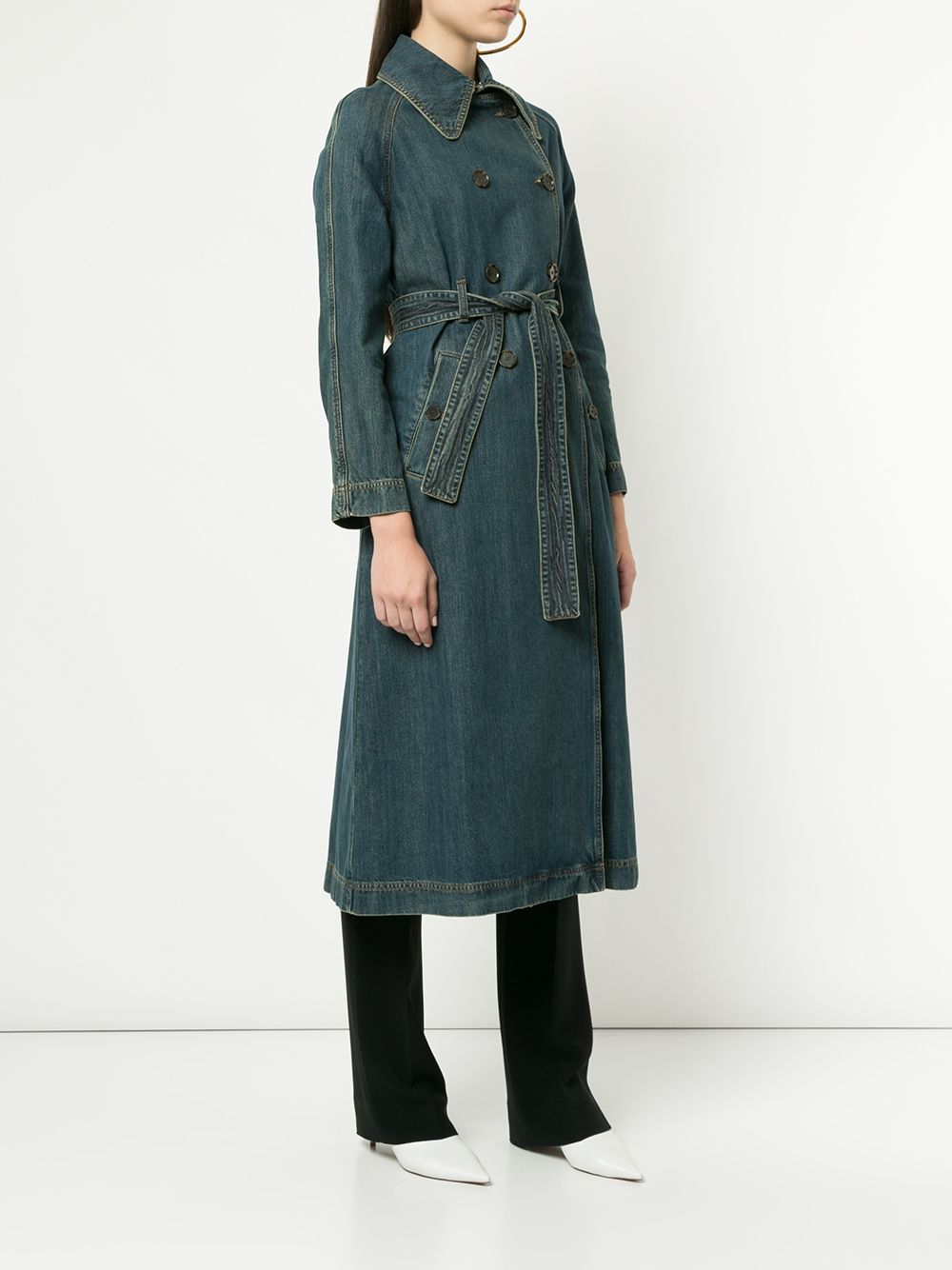 фото Alexa chung denim midi jacket