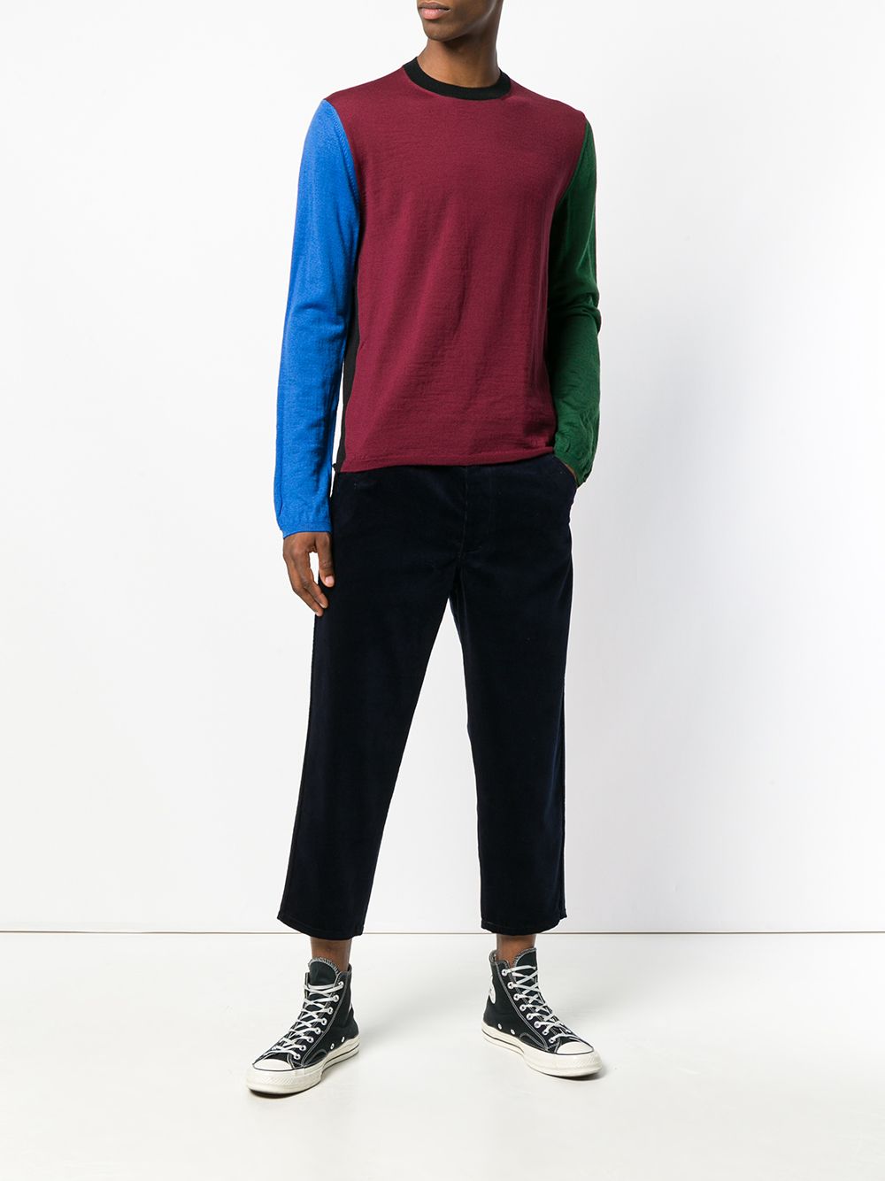 фото Comme des garçons shirt boys corduroy cropped trousers