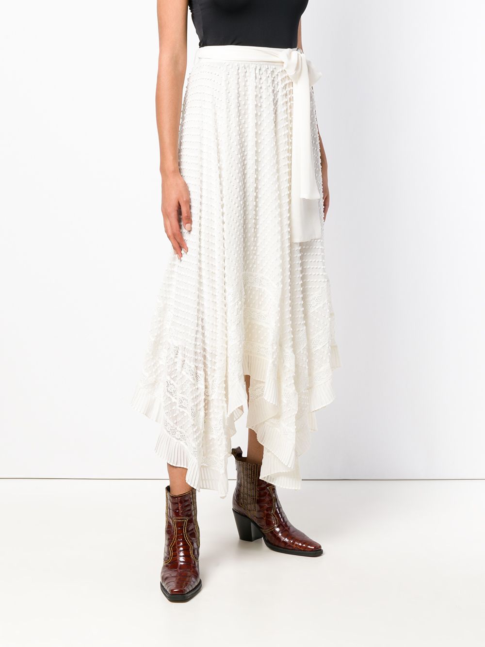 фото Zimmermann декорированная юбка асимметричного кроя