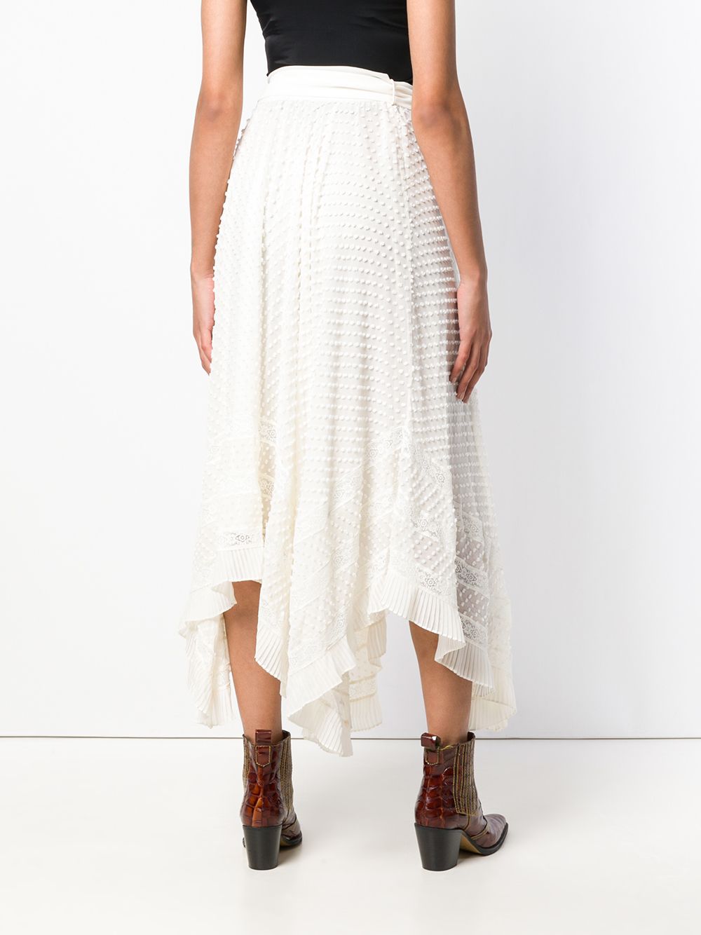 фото Zimmermann декорированная юбка асимметричного кроя