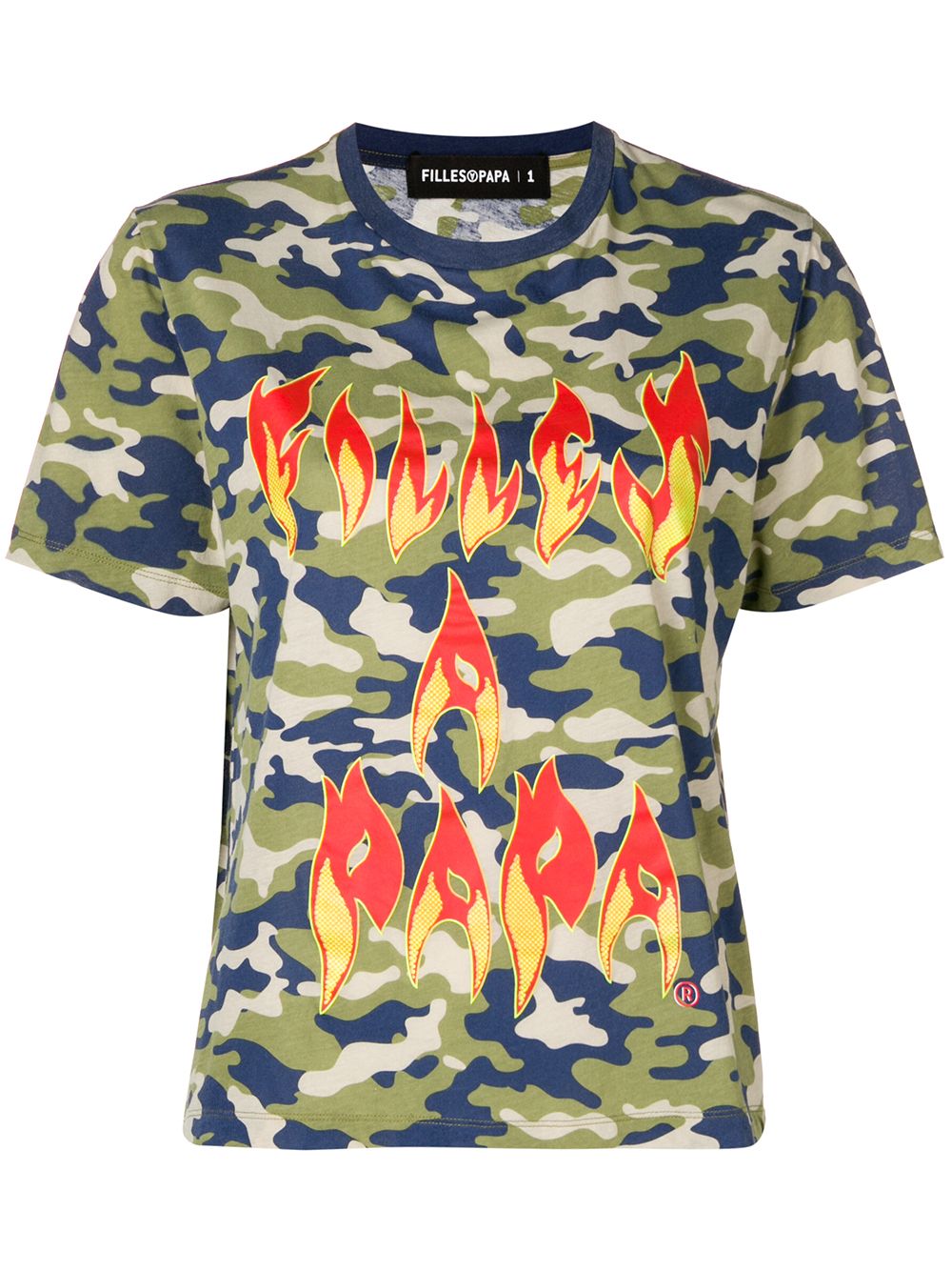 фото Filles a papa fire printed t-shirt