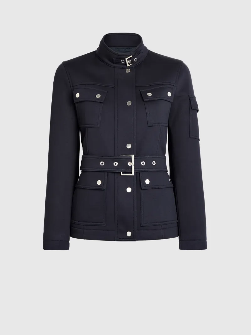Belted field jacket on sale