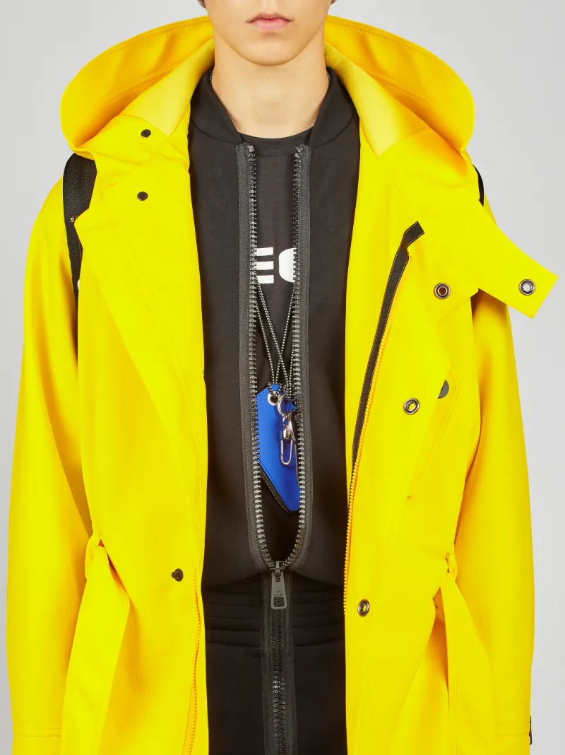 Waterproof Rubber Hooded Raincoat 