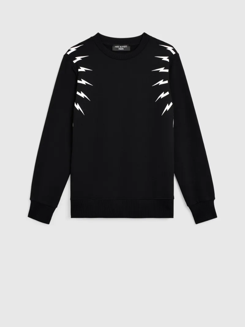 neil barrett thunderbolt moletom com capuz