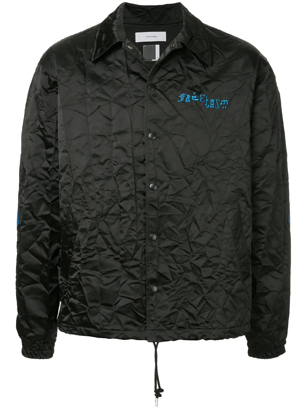 фото Facetasm embroidered logo crinkle jacket