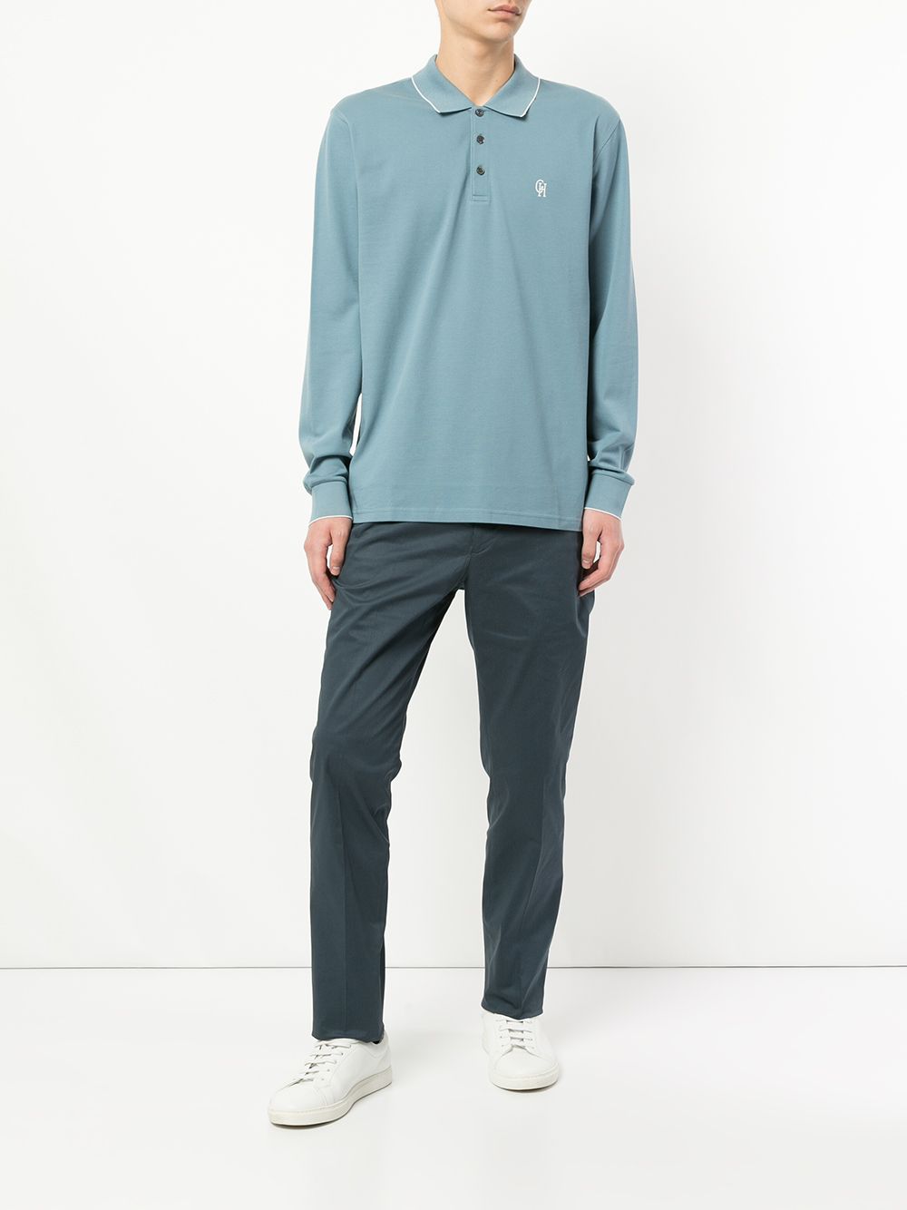 фото Gieves & hawkes long sleeve polo shirt